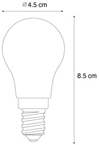 Lâmpada LED inteligente E14 P45 vidro transparente 4,2W 470lm 2700-6500K