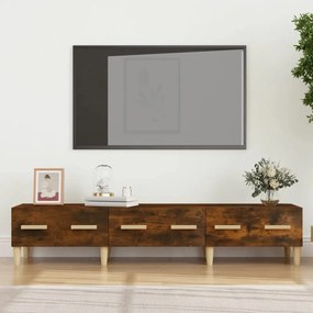 vidaXL Móvel de TV 150x34,5x30 cm derivados madeira carvalho fumado