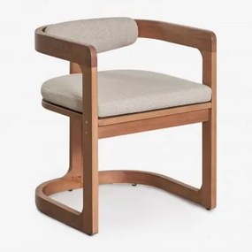 Cadeira De Jantar Em Madeira De Eucalipto Selira Castanho Eucalipto - Sklum