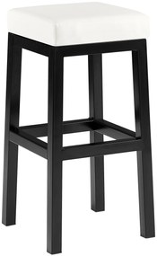 Banco de bar Taylor em couro sintético 37 x 78 x 37 cm Branco