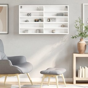 Armário vitrine 100x15x58 cm derivados de madeira branco