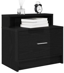 Mesas de cabeceira com gaveta 2 pcs 51x31x47 cm carvalho preto