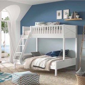 Conjunto cama Infantil SCOTT + cama familiar BRANCA