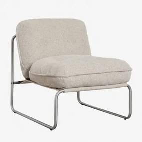 Pacote De 2 Poltronas Matilda Bouclé Bouclé Cores Naturais - Sklum