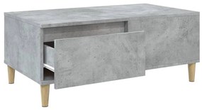 Mesa de centro 90x50x36,5 cm derivados madeira cinzento cimento