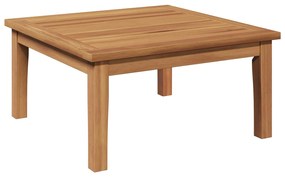 vidaXL Mesa de Jardim Castanho Madeira de teca maciça