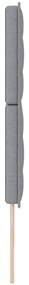 Cabeceira LED Design Lines Cinza-claro 200 cm Tecido