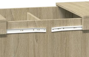 Mesa de centro 80x55x40 derivados de madeira carvalho sonoma