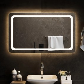 151793 vidaXL Espelho de casa de banho com luzes LED 100x60 cm