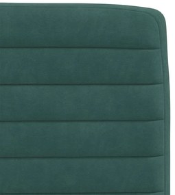 Cadeiras de jantar 4 pcs veludo verde-escuro