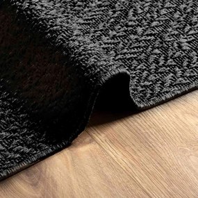 Tapete ZIZUR antracite 200x200 cm aspeto juta interior exterior
