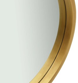 Espelho de parede com alça 40 cm dourado
