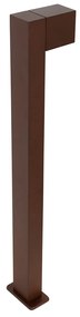 Candeeiro de pé exterior industrial castanho ferrugem 80 cm IP44 - Baleno Industrial,Moderno