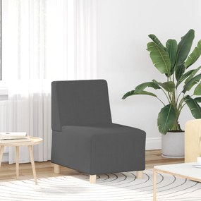 vidaXL Poltrona sem braços 55 cm tecido corduroy cinzento-escuro