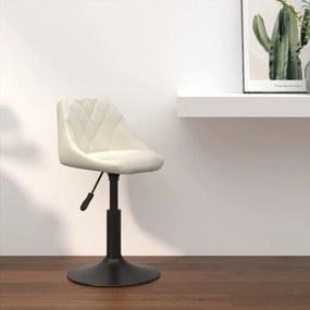 vidaXL Banco de bar veludo cor creme