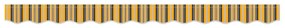 Cortina pra Toldos de 2.5 m Multicolorida 2.3x0.2 m