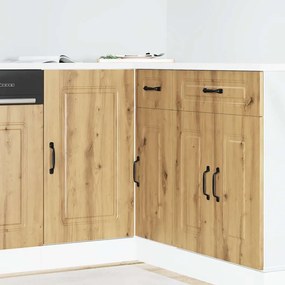 vidaXL Armário de cozinha baixo Kalmar carvalho artesanal