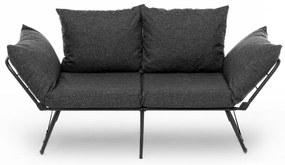 Sofá-Cama de 2 Lugares Viper – Cinzento Escuro – 150x78x60 cm