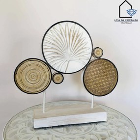 Peça Decorativa | Círculos | 42x10.5x40CM