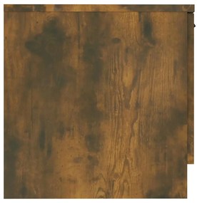 Mesa de cabeceira 40x39x40 cm cor carvalho fumado