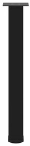 Pés de mesa de console 4 peças, preto, 72-74 cm, aço