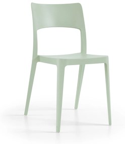 Cadeira Vanity Verde Pastel – Polipropileno – Conjunto com 4 unidades