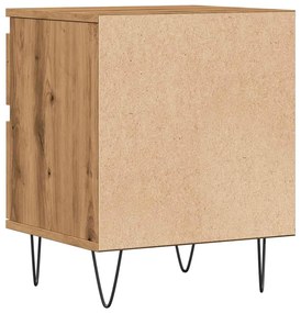 Mesa cabeceira 40x35x50 cm derivados madeira carvalho artisiano