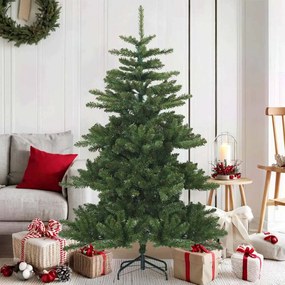 vidaXL Árvore de Natal Articulada Artificial Verde 150 cm PVC, aço