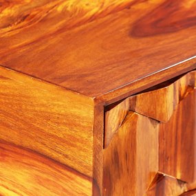 Secretária em madeira de acácia maciça 118x50x76 cm