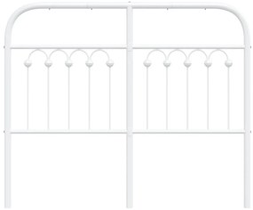 Cabeceira de cama 120 cm metal branco