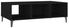Mesa de centro 103,5x60x35 cm derivados de madeira preto