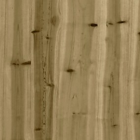 Canteiro elevado c/ design cerca 100x50x70 cm pinho impregnado