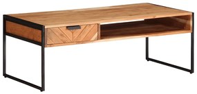 vidaXL Mesa de centro 110x55x40 cm madeira de acácia maciça