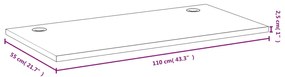 Tampo de secretária 110x55x2,5 cm bambu