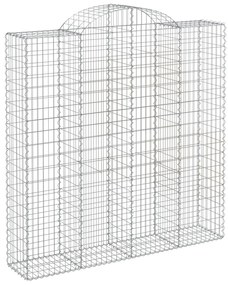 Cestos gabião arqueados 9pcs 200x50x200/220cm ferro galvanizado
