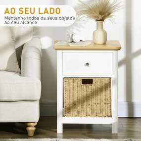 Conjunto de 2 Mesinhas de Cabeceira Klang em Vime - Design Natura