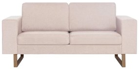 2 pcs conjunto de sofás tecido cor creme