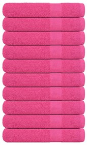 Toalhas 10 pcs 100x200 cm 360 gsm 100% algodão rosa