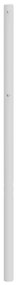 Cabeceira de cama 180 cm metal branco