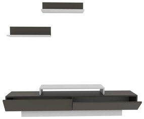 Móvel TV Lusi – Branco/Castanho – 180 cm x 31 cm x 40 cm