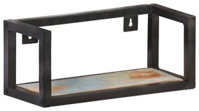 Prateleiras de parede 2 pcs 40 cm madeira recuperada maciça