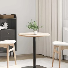 vidaXL Tampo de mesa pinho maciço Ø60x2,5 cm