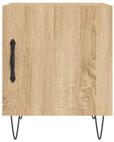 Mesa cabeceira 40x40x50 cm derivados de madeira carvalho sonoma