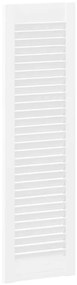 Portas de armário 2 pcs design de persiana 99x29,5 cm branco