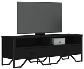 vidaXL Móvel de TV 122x34x41 cm derivados de madeira preto