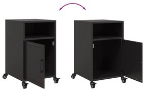 Mesa de cabeceira 36x39x59 cm aço preto
