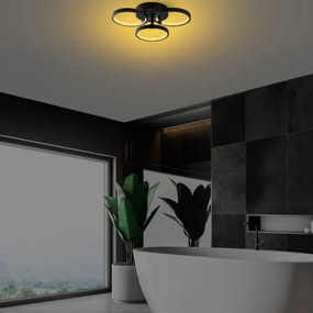 Chandelier Halka – Preto – Largura 37 cm x Altura 9 cm x Profundidade
