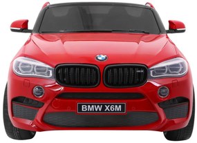 Carro elétrico para Crianças BMW X6M XXL 12V Rodas Espuma EVA, Assento couro ecológico Vermelho Pintado