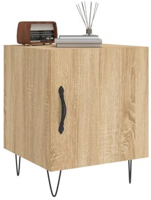 Mesa cabeceira 2pcs 40x40x50cm deriv. madeira carvalho sonoma