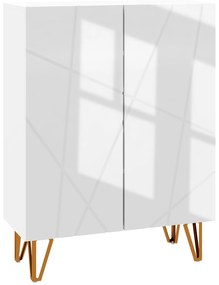 HOMCOM Móvel Sapateira de Entrada Armário Sapateira com Prateleiras Ajustáveis para 15-20 Pares de Sapatos 72x31,5x95 cm Branco